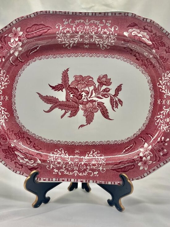 Spode Other - Vintage 14" Spode Pink Camilla Earthenware Oval Serving Platter